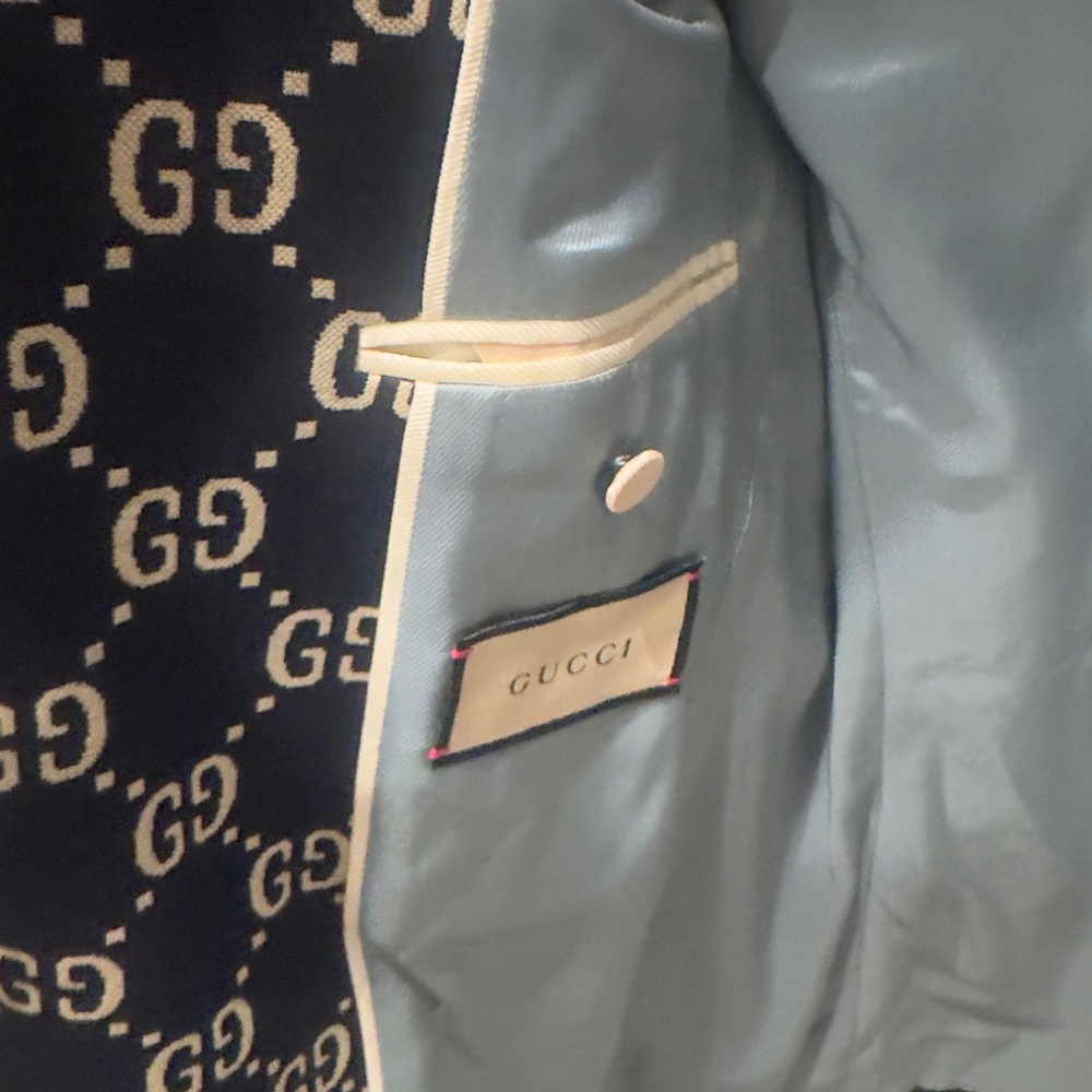 Gucci Blue Jacket with GG Design - Picture 3 of 3